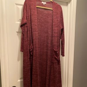 Large Burgundy LuLaRoe Sarah